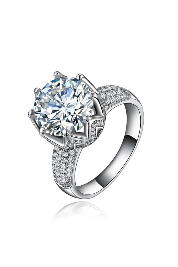 MDEAN factory direct explosions jewelry Europe and America snapped up hot gemstone jewelry Fashion zircon ring MSR064