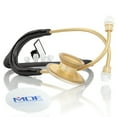 thumbnail image 1 of MDF Acoustica® Lightweight Dual Head Stethoscope (MDF747XP) - Black and Gold, 1 of 10