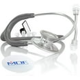 thumbnail image 1 of MDF Acoustica Lightweight Stethoscope for Doctors, Nurses, Students, Home Health Use, Adult, Dual Head, Grey Tube, Silver Chestpiece-Headset, MDF747XP12 Silver - Grey, 1 of 9