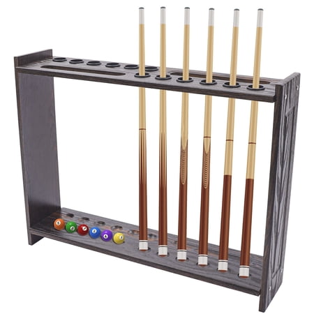 12 Billiard Pools Cue Stick Stand Floor Holder +2 Triangle Billiards Ball Rack