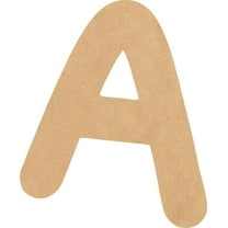 MDF Blank Wood 10'' Tall Breakbone Letters Alphabet A, Paintable Craft