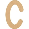 thumbnail image 1 of MDF Blank Wood 14'' Tall Breakbone Letters Alphabet C, Paintable Craft, 1 of 5
