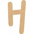 thumbnail image 1 of MDF Blank Wood 16'' Tall Breakbone Letters Alphabet H, Paintable Craft, 1 of 5