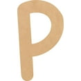 thumbnail image 1 of MDF Blank Wood 18'' Tall Breakbone Letters Alphabet P, Paintable Craft, 1 of 5