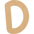 thumbnail image 1 of MDF Blank Wood 20'' Tall Breakbone Letters Alphabet D, Paintable Craft, 1 of 5