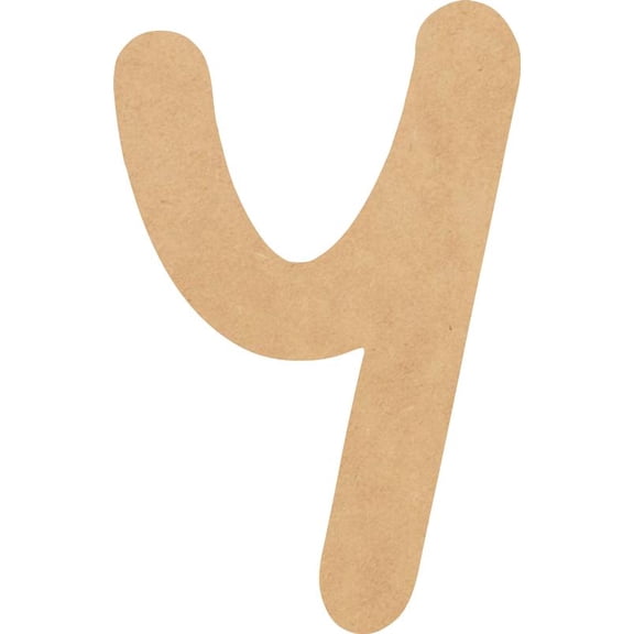 MDF Blank Wood 22'' Tall Breakbone Letters Alphabet Y, Paintable Craft