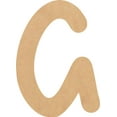 thumbnail image 1 of MDF Blank Wood 3'' Tall Breakbone Letters Alphabet G, Paintable Craft, 1 of 3