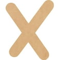 thumbnail image 1 of MDF Blank Wood 7'' Tall Breakbone Letters Alphabet X, Paintable Craft, 1 of 3