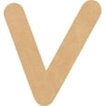 thumbnail image 1 of MDF Blank Wood 8'' Tall Breakbone Letters Alphabet V, Paintable Craft, 1 of 3