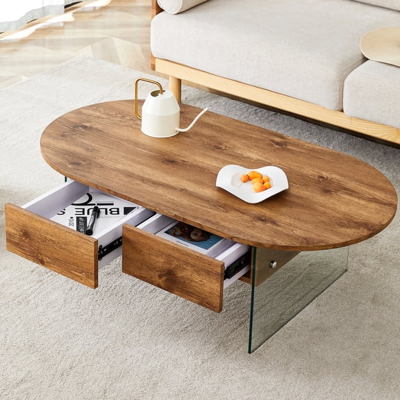 MDF Board with Glass Support | Fits Multiple Scenarios, Assembly Included | Elegant Look for Home