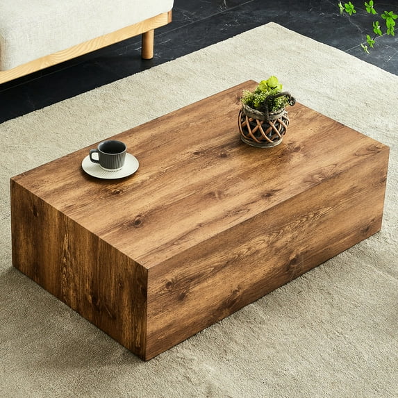 MDF Coffee Table with Wood Grain | Improve Living Area Style | Special Design | Simple Installation Process