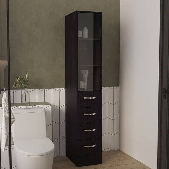 MDF Construction - Modern Cabinet - Bathroom Usage - Store Bathroom Tools