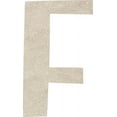 thumbnail image 1 of MDF Craft Letters, Unfinished 4'' Icebold F, Alphabet DIY Kids, 1 of 8