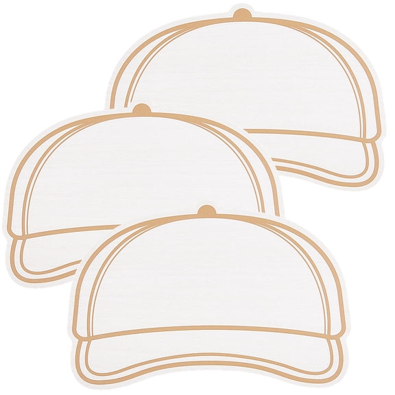 MDF Hat Templates DIY Wood Craft Linen 146x220x3mm