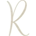 thumbnail image 1 of MDF Letter (R) Unpainted Wood Craft, 2'' Tall Paintable DIY, Script Rebeca Font, 1 of 5