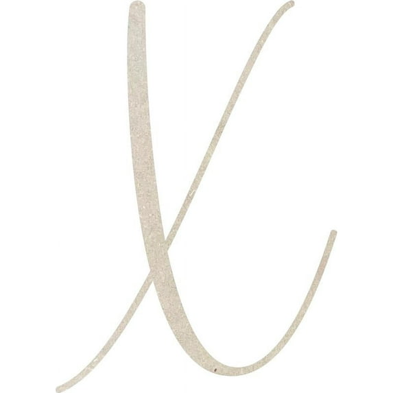 MDF Letter (X) Unpainted Wood Craft, 3'' Tall Paintable DIY, Script Rebeca Font