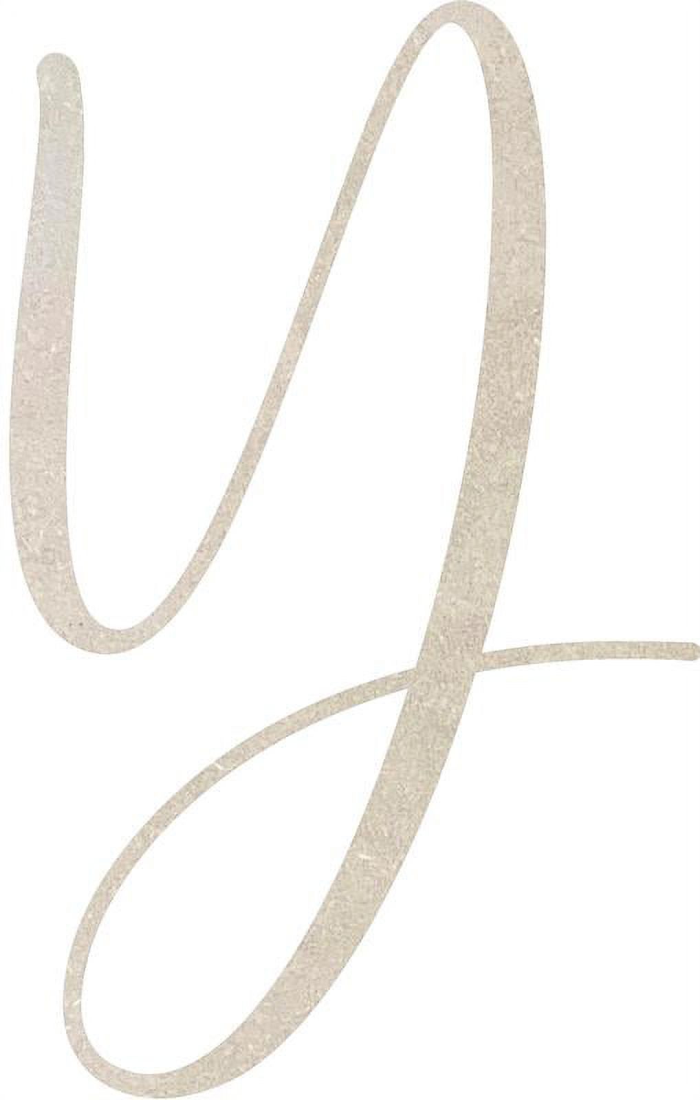 MDF Letter (Y) Unfinished Craft, 18'' Tall Paintable DIY, Script Rebeca ...