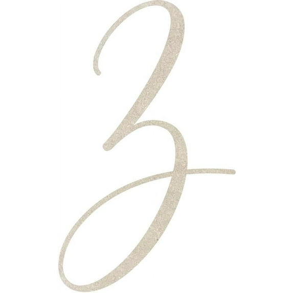 MDF Letter (Z) Unfinished Craft, 10'' Tall Paintable DIY, Script Rebeca Font