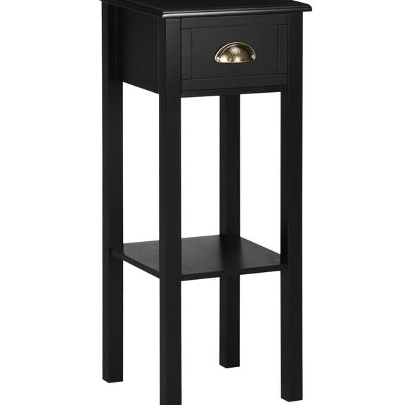 MDF Material, 2-Tier Structure - Book and Magazine Storage - Bedroom Decoration - Stable Tabletop for 33 lbs