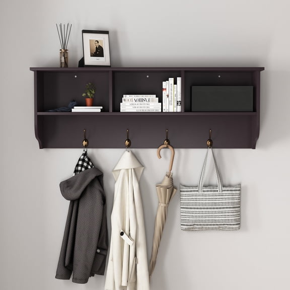MDF Material & 4 Dual Hooks | Hallway Storage, Hang Various Clothing