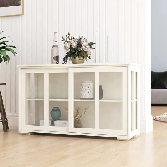 MDF Material - Removable Shelf for Flexible Storage - Kitchen Buffet Table - Damp - proof and Long - lasting