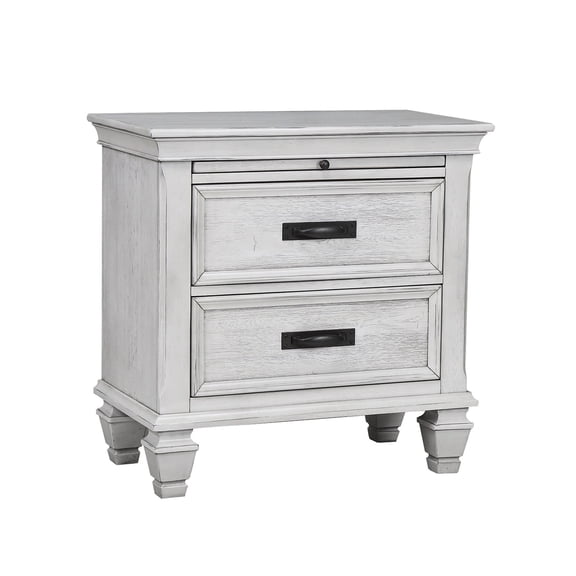 MDF Nightstand - Pull-out Tray and Drawers - Bedroom - Provide Storage and Service