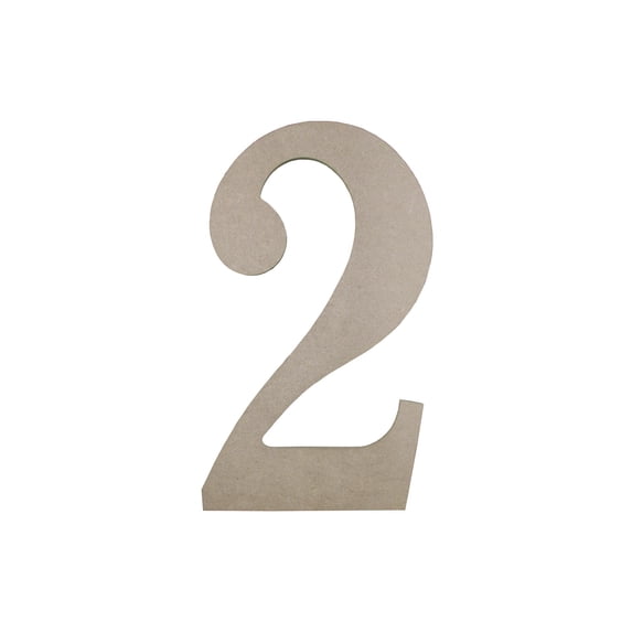 MDF Number 9.5" 2