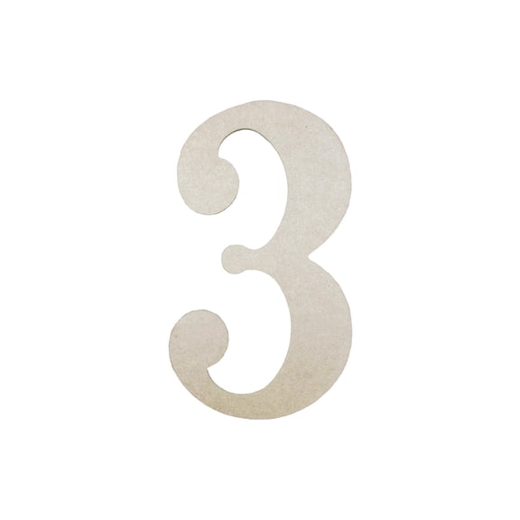 MDF Number 9.5" 3