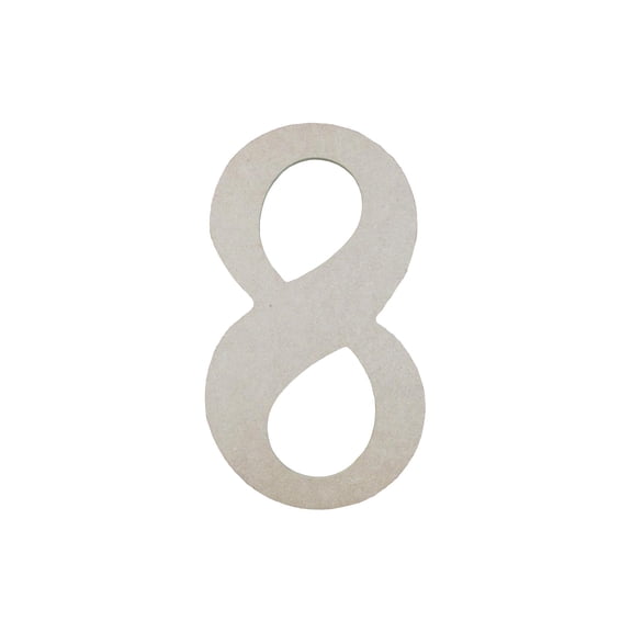 MDF Number 9.5" 8