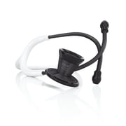 MDF ProCardial Cardiology Stethoscope, Lightweight Titanium, Adult, Dual Head, White Tube, Black Chestpiece-Headset, MDF797TBO29