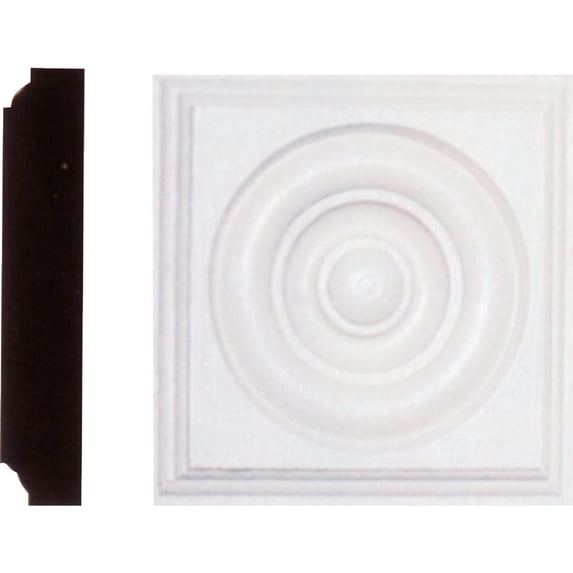 HOUSE OF FARA INC R45MDF MDF Rosette, 1-1/8x4-1/2