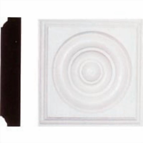 HOUSE OF FARA INC R45MDF MDF Rosette, 1-1/8x4-1/2