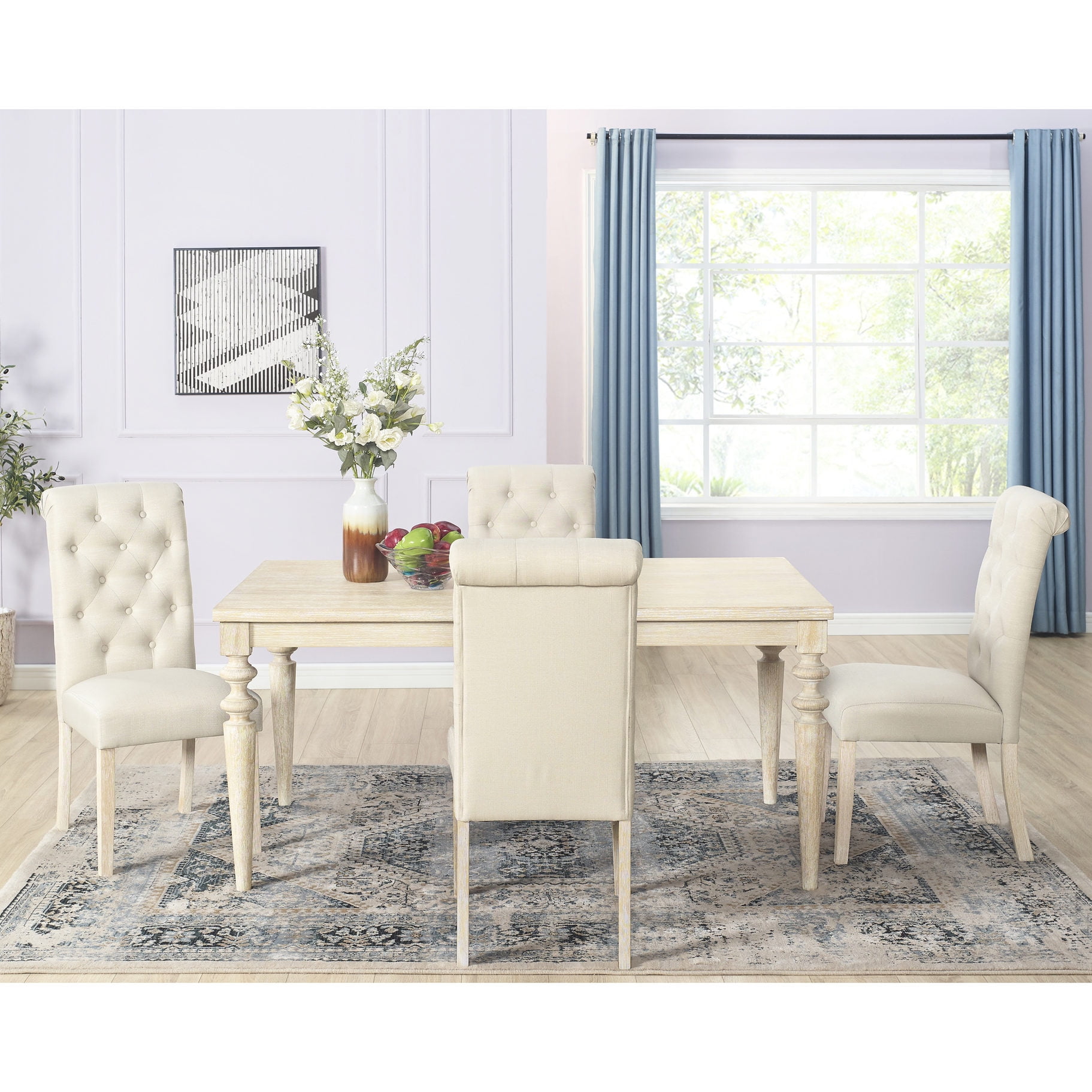 MDF Tabletop with Birch Veneer + Well - padded Chairs - Daily Dining ...