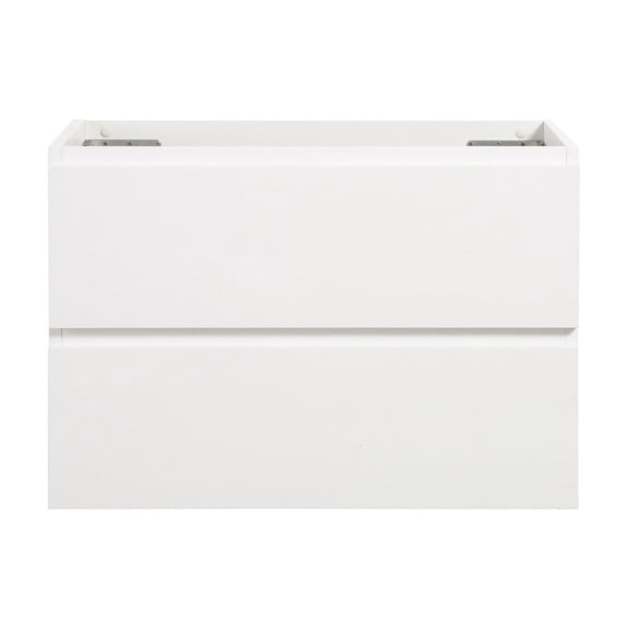 MDF White Wall Mount Cabinet 20% Greater Storage DTC Drawers