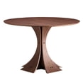 thumbnail image 1 of 47.24" Round MDF Wood Table | Perfect for Kitchen, Cafe, and Milk Tea Shop, 1 of 6