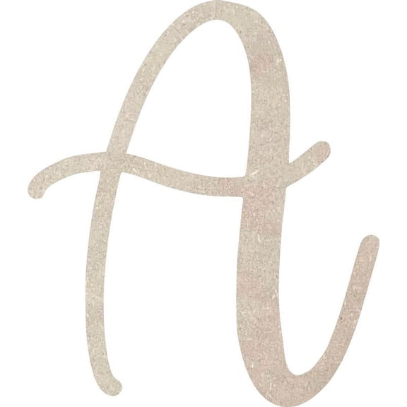 MDF Wood Letter A Craft, Paintable 6'' Tall Paintable, DIY Cailyn Bloom Script Font