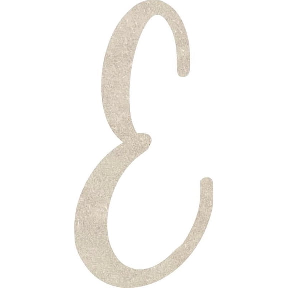 MDF Wood Letter E Craft, Paintable 6'' Tall Paintable, DIY Cailyn Bloom Script Font