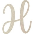 thumbnail image 1 of MDF Wood Letter H Craft, Paintable 16'' Tall Paintable, DIY Cailyn Bloom Script Font, 1 of 5