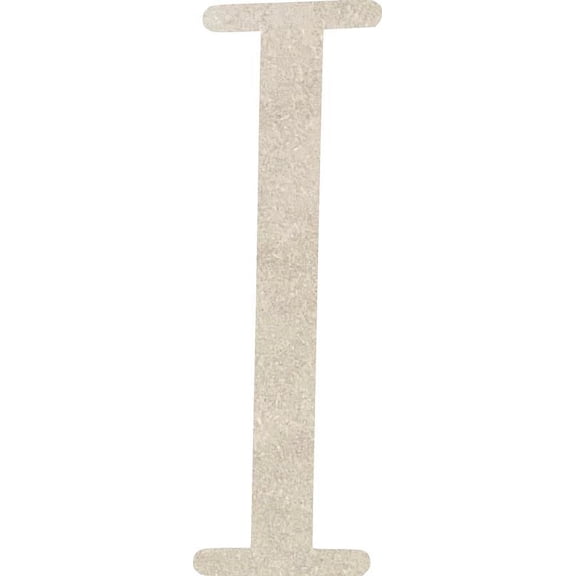 MDF Wood Letter I Craft, Paintable 14'' Tall Paintable, DIY Cailyn Bloom Script Font