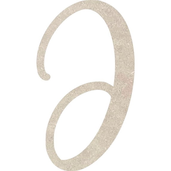MDF Wood Letter J Craft, Paintable 15'' Tall Paintable, DIY Cailyn Bloom Script Font