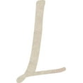 thumbnail image 1 of MDF Wood Letter L Craft, Paintable 4'' Tall Paintable, DIY Cailyn Bloom Script Font, 1 of 5