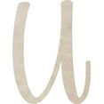 thumbnail image 1 of MDF Wood Letter U Craft, Paintable 16'' Tall Paintable, DIY Cailyn Bloom Script Font, 1 of 5