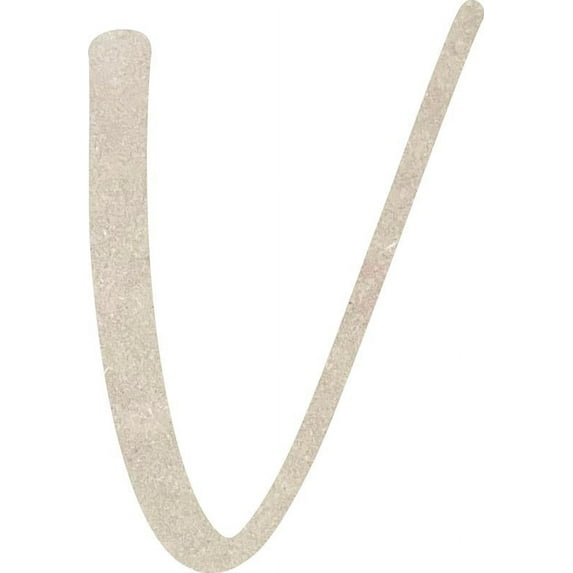MDF Wood Letter V Craft, Paintable 14'' Tall Paintable, DIY Cailyn Bloom Script Font