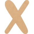thumbnail image 1 of MDF Wood Letter X Craft, Paintable 14'' Tall Paintable, DIY Bright Orchid Script Font, 1 of 5