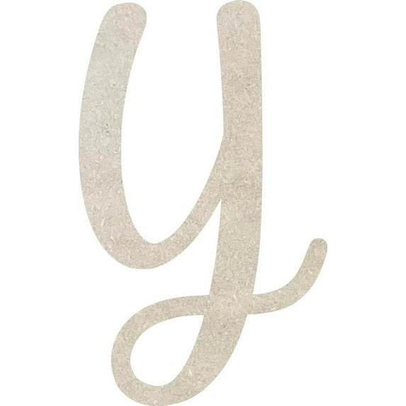 MDF Wood Letter Y Craft, Paintable 16'' Tall Paintable, DIY Cailyn Bloom Script Font