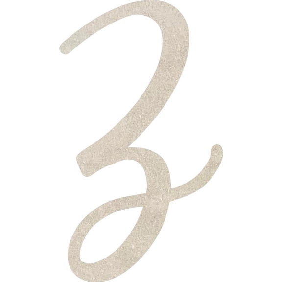 MDF Wood Letter Z Craft, Paintable 8'' Tall Paintable, DIY Cailyn Bloom Script Font