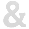 thumbnail image 1 of MDF Wood White Painted Symbol & Ampersand 6 Inches, 1 of 2