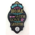 thumbnail image 1 of MDF gold Plaque w/knobs-HOME.., 1 of 1