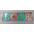 thumbnail image 1 of MDF gold wall plaq w/knob-LOVE, 1 of 1