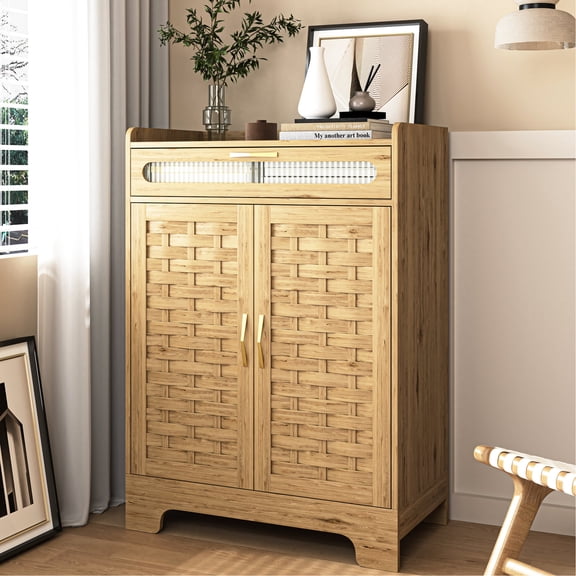 MDF-made Farmhouse Design - Coffee Bean and Sundries Storage - Kitchen Buffet - Stable and Long-lasting Sideboard